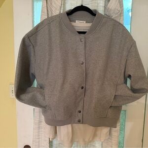 Gray Button-Up Jacket